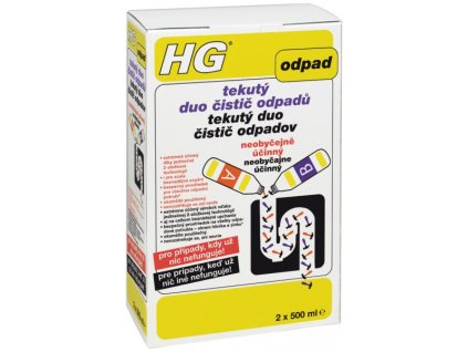 HG Tekutý duo čistič odpadov 1L + DARČEK