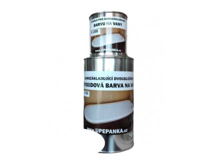 FARBY NA BETÓN Epoxidová farba na vane V100, biela, SET s tužidlom (Veľkosť 1,125kg SET)