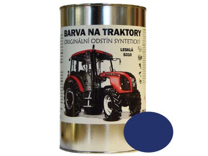 FARBY NA TRAKTORY ZETOR Originálny odtieň MODRÁ lesklá, Syntetická (Veľkosť 1kg, Objem 1L)