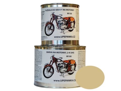 FARBY NA MOTORKY JAWA Originálna 2-K UHS farba M100, ČSN 6060-RAL 1014 slonová kosť (Veľkosť 1,5L set)