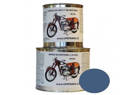 FARBY NA MOTORKY JAWA Originálne 2-K UHS farba M100, ČSN 1399-RAL 5014 holubia modrá