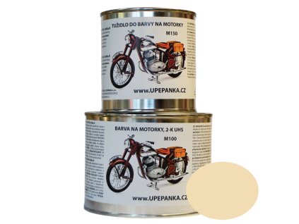 FARBY NA MOTORKY JAWA Originálna 2-K UHS farba M100, RAL 1015 slonová kosť svetlá (Veľkosť 0,15L set)