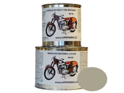 FARBY NA MOTORKY JAWA Originálna 2-K UHS farba M100, RAL 7032 štrková sivá (Veľkosť 0,15L set)