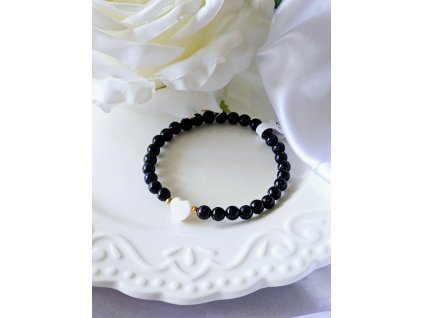 Minerální náramek živec modrý