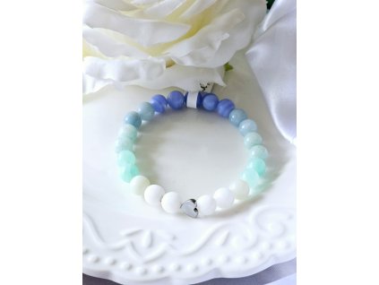 Minerální náramek Avanturin a Jadeit