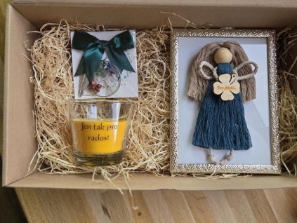 Dárková krabička se stromem života a svíčkou