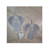 Macrame Anděl šedý