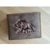 Pánská peněženka s divočákem, kožená
