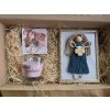 Dárková krabička s macrame, svíčkou a přívěskem
