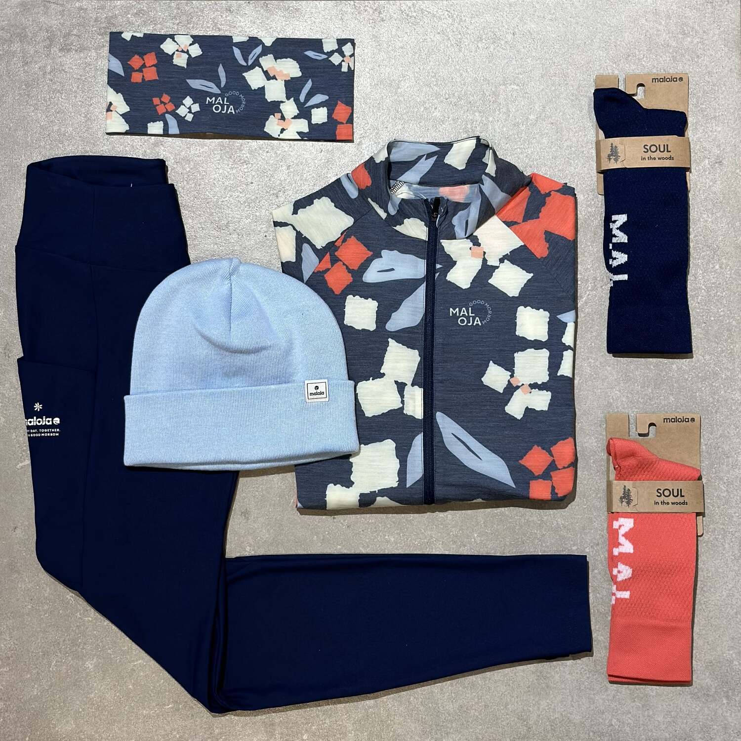 Květinový Maloja outfit pro sportovkyně