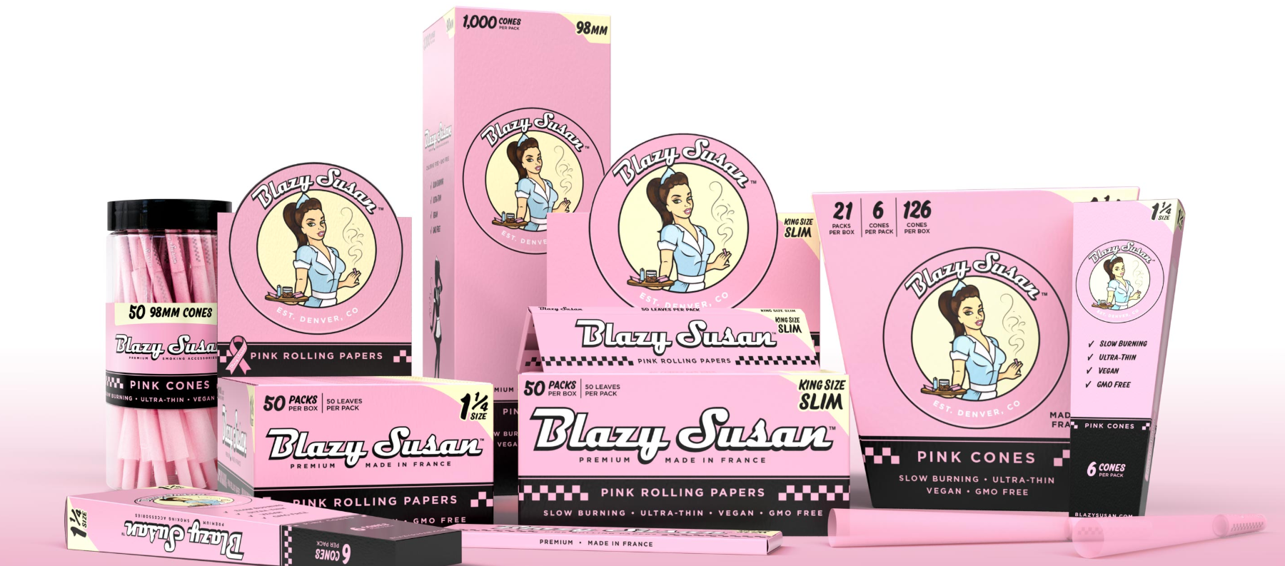 Seznamte se s Blazy Susan: Kultovní značka kuřáckých potřeb z USA