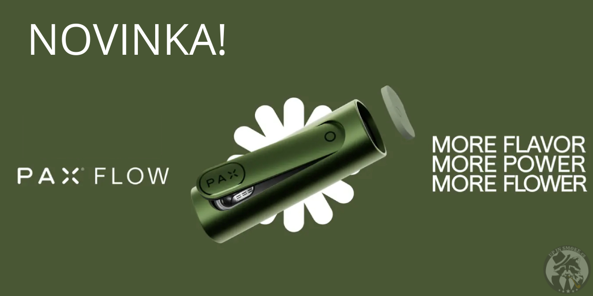 Nový vaporizér PAX Flow – prémiový přenosný herb vaporizer dostupný na Up in Smoke