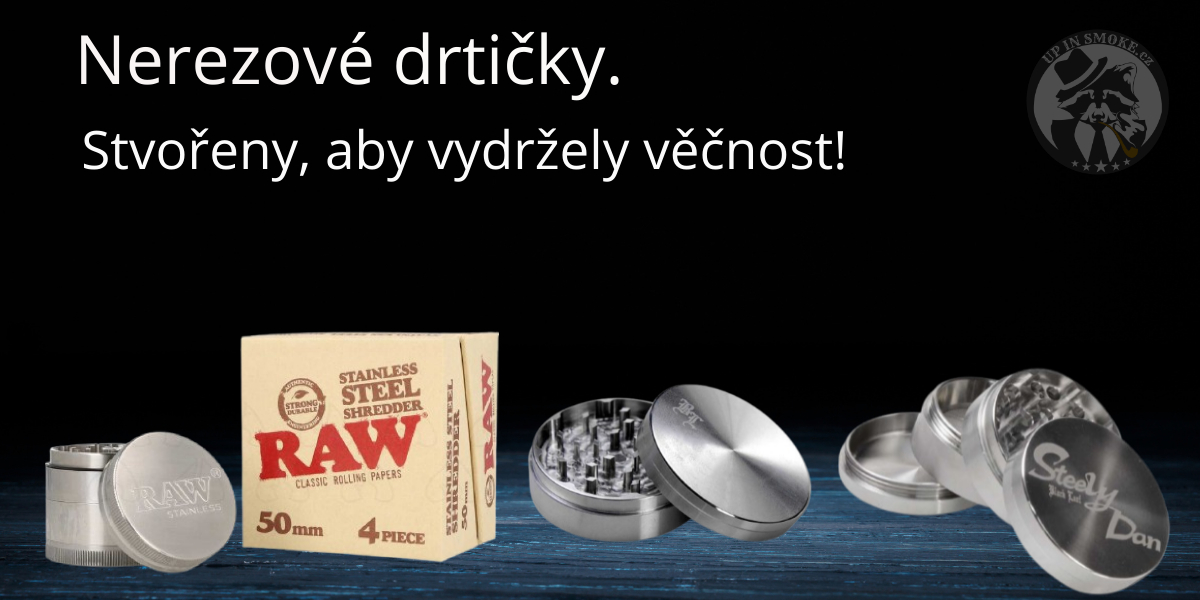 Nerezové drtičky z Upinsmoke.cz – stvořené, aby vydržely věčnost. Kvalitní kovové drtičky pro bylinky, které spojují odolnost, precizní zpracování a styl.