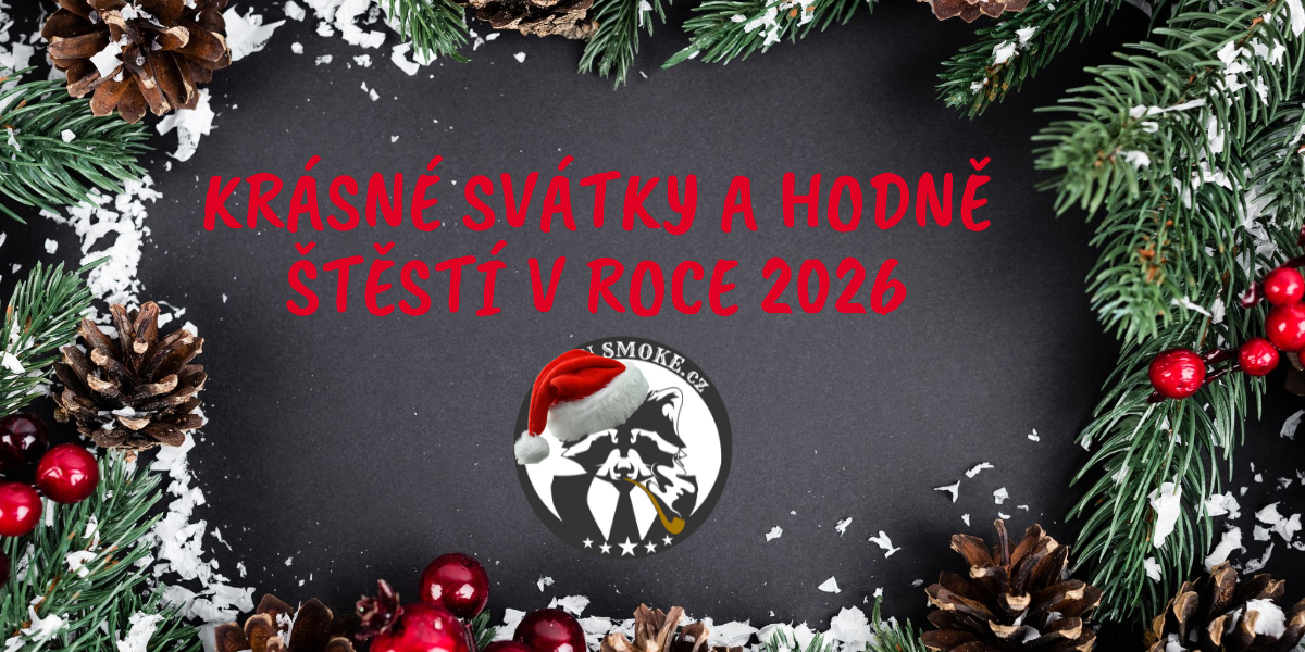 UpinSmoke.cz přeje pohodové prožití svátků a úspěšný start do roku 2026.
