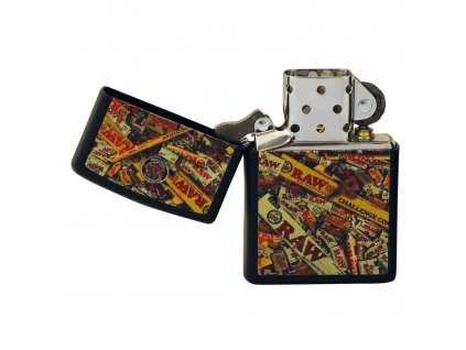 raw zippo lighter full print mix LRG