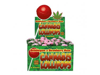 wholesale cannabis lollipops bubblegum strawberry haze LRG