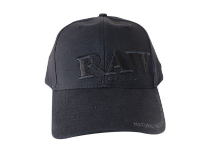 raw black on black baseball cap with poker LRG