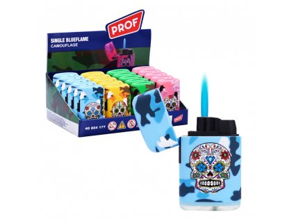 wholesale prof single blueflame camouflage skull