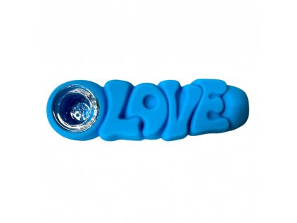 wholesale love silicone pipe blue