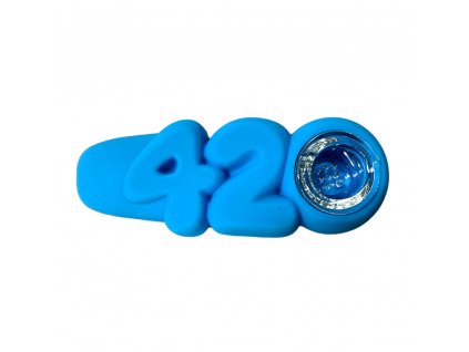 wholesale 420 silicone pipe blue