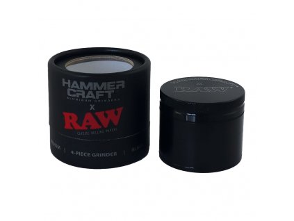 hammercraft raw rolling papers cnc grinder 55mm black medium 01