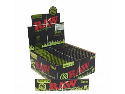 raw rolling papers black organic hemp king size slim LRG