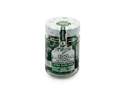 100 Glas XTRA Slim Size green front web