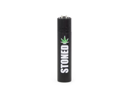 metal clipper stoned leaf black 12pcs LRG