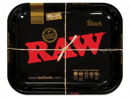 RAW Black Rolling Tray Large 1