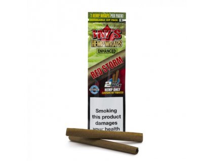 Konopné Blunty Juicy Jay's® Hemp Wraps Red Storm s Terpeny Třešeň 2 ks