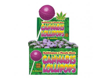 wholesale cannabis lollipops bubblegum purple haze LRG