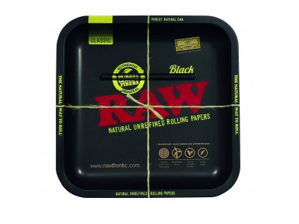 wholesale raw metal rolling tray square black LRG