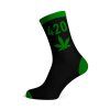 long socks size(40 45) black 420 green up in smoke