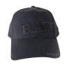 raw black on black baseball cap with poker LRG