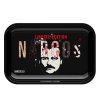 narcos metal rolling tray black medium