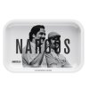 narcos metal rolling tray white medium