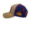 lauren rose elevated grizlly trucker hat brown royal blue 03