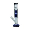 Skleněný Ice Bong Black Leaf s perkolátorem 36 cm