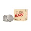 raw 4 piece herb grinder 50mm diameter stainless steel (3)