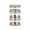 raw 4 piece herb grinder 50mm diameter stainless steel (2)