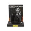 metal clipper stoned leaf black 12pcs 02