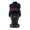 wholesale raw classic rolling papers pompom knit hat black 01