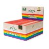 wholesale purize king size slim brown rolling papers rainbow display 50pcs LRG