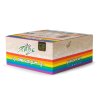 wholesale purize king size slim brown rolling papers rainbow display 50pcs 01