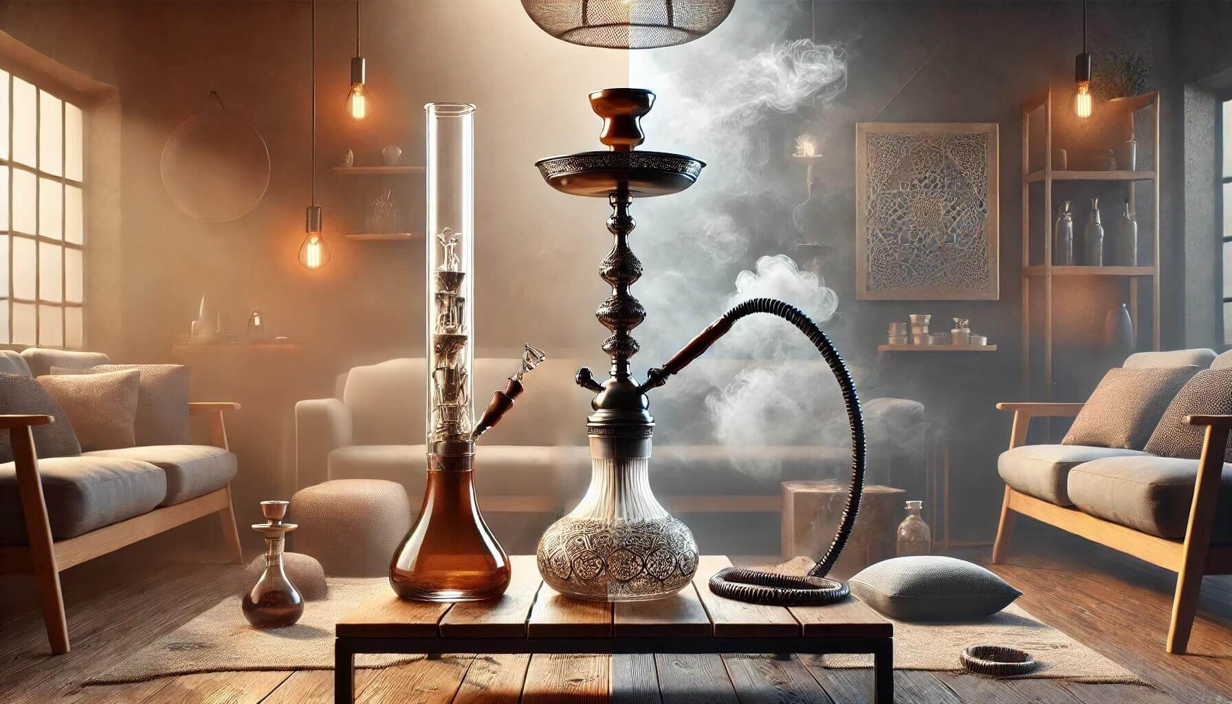 Bongo vs. vodná fajka: Kľúčové rozdiely, ktoré by mal poznať každý fajčiar