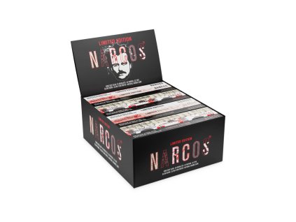 Papieriky NARCOS Kingsize Slim Limited edition + filtre 32 ks 8720174130069 36-752