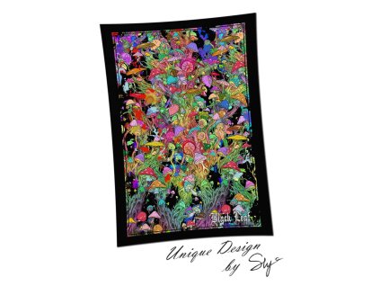 Plátno na stenu s motívom Mushroom Black Leaf 4250153614845 36-850