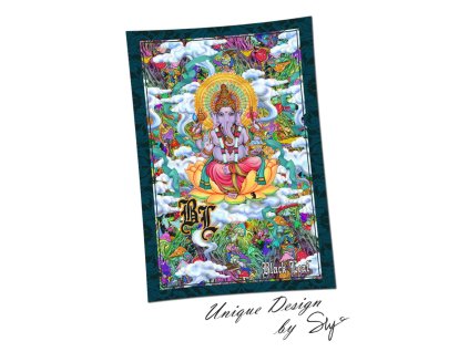 Plátno na stenu s motívom Ganesha Black Leaf 4250153614821 36-851