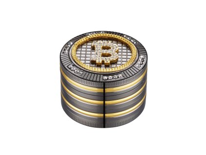 Kovová drvička Champ High® Bitcoin štvordielna ø50 mm 3661075329747 36-969