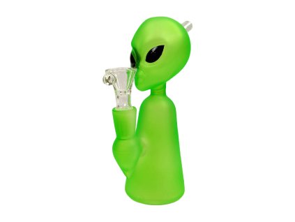 Sklenený bong Green Alien 17cm 8720621809586 36-1059